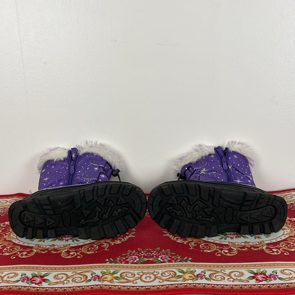 Dream Paris Kids 3 Warm Snow Boots  Waterproof Ksnow Faux Fur Lace Up Closure - Picture 7 of 9